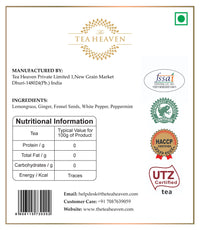 The Tea Heaven | Tea Gift - Digestive Herbal Tea (Wellness Tea) - Relieves Gas and Stomach Discomfort- 100% Natural Ingredients- 50 Grams(25 Cups)