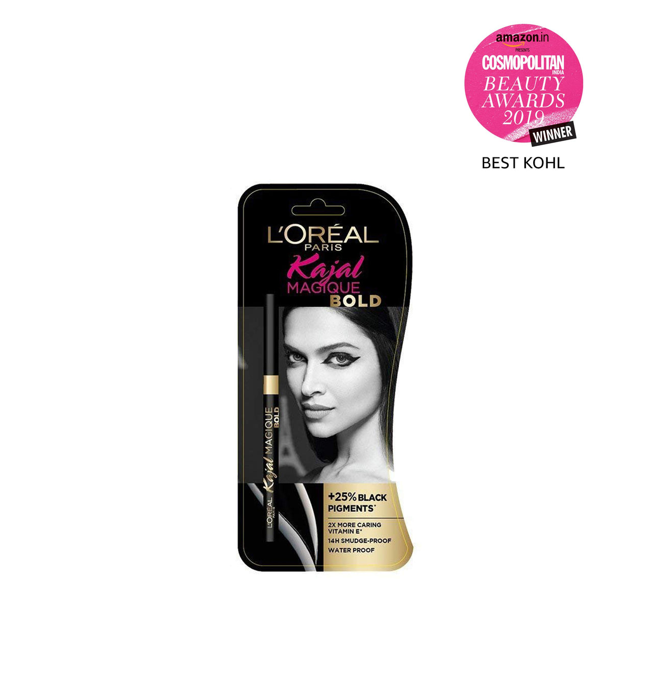 L'Oreal Paris Kajal Magique, Bold, 0.35g And L'oreal Paris Kajal Magique 0,35g (Black)