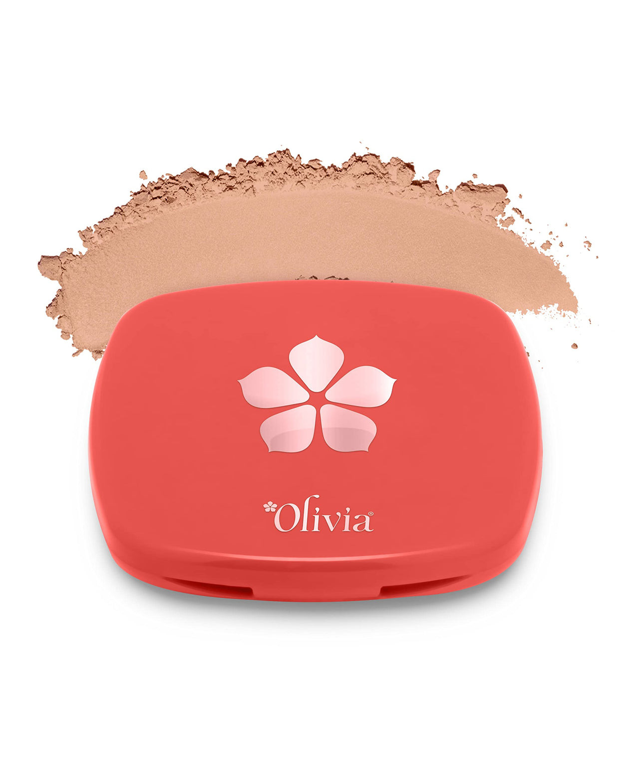 Olivia Weightless Matte Finish Compact Powder for Women | Full Coverage Face Makeup | Non-Oily Matte Look | Pore Minimizing & Evens Out Complexion | For All Skin Types | 10g | 04 Caramel Lush