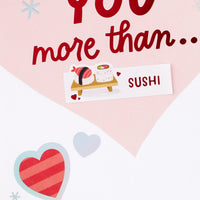 Hallmark Funny Anniversary Card, Love Card, Romantic Birthday Card (I Love You More Than Fill in the Blank Stickers)