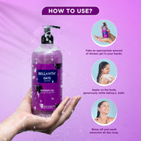 Bella Vita Luxury Date Woman Body Wash Refreshing Shower Gel for Deep Cleansing, Hydrating, Moisturising, Softer & Smoother Skin with Aloe Vera 500 Ml