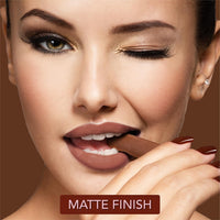 Blue Heaven Cookie & Souffle Matte Lipstick for Women, Long lasting Liquid lipstick, Enriched with Cocoa Butter & Rosehip Oil, Softening & Nourishing Lip color - Hazelnut Hottie, 3.2ml