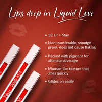 Oliva Liquid Lipstick, 12HR Long-lasting Matte Lipstick, Non Transfer, High Coverage, Water & Smudge Proof, Light Weight & Cruelty-Free - 2ml(Flaming Cheetoz 2)