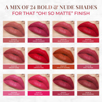 Just Herbs Ultra Matte Bullet Lipstick Nourishing Non Drying and Long Stay Lipsticks for Women 4 g (Sweet Sangria)