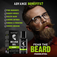 Mancode Beard Growth Oil for Men - 60ml More Beard Growth, With Patchouli Natural Oils including Vitamin E, Nourishment & Strengthening, No Harmful Chemicals