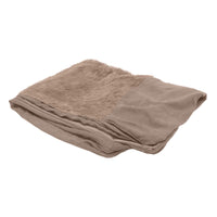 Furhaven Replacement Dog Bed Cover Plush & Suede Sofa-Style, Machine Washable - Almondine, Jumbo (X-Large) Cover Only 40.0