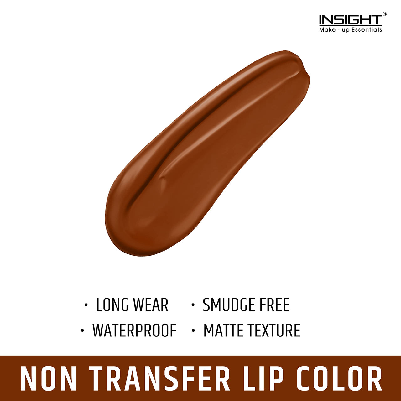 Insight Cosmetics Glitter Makeup Highlighter, 3.5 gm&Insight Non Transfer Lip Color, Matte Finish, 4ml (01 Joyfull)