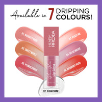 Hilary Rhoda Glass Glow Lip Gloss | Nourishing & Hydrating Lip Gloss | Sheer Coverage | High Shine | Juicy & Plump Lips | Glides on Smoothly | 5ml (Oh So Mauve - Shade 04)