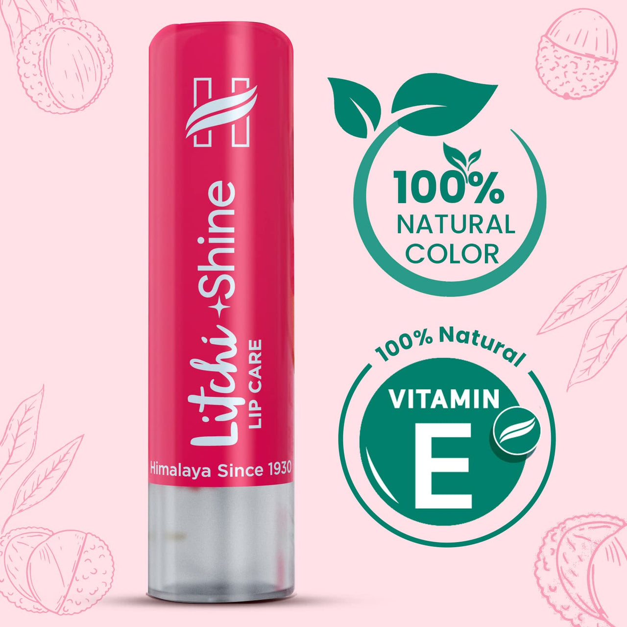 Himalaya Litchi Shine Lip Care, 4.5g & Himalaya Wellness Foot Care Cream, 50gm | Moisturizes and Soothes Feet