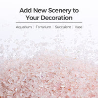 T4U Tumbled Chips Stones Crushed Crystal Quartz 2 LB, Irregular Shaped Gravel Pebble Healing Stone, DIY Smoothed Rock for Potted Plant,Resin Art,Vase Fillers Aquarium Gravel Rocks (Light Rose) #2 - Rose