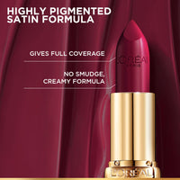 L’Oréal Paris Color Riche Satin Lipstick- 124 S'il Vous Plait, 4.3 gm