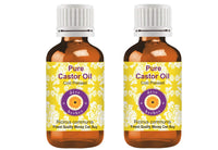 Deve Herbes Pure Castor Oil (Ricinus communis) Natural Therapeutic Grade Cold Pressed (Pack of Two) 100ml X 2