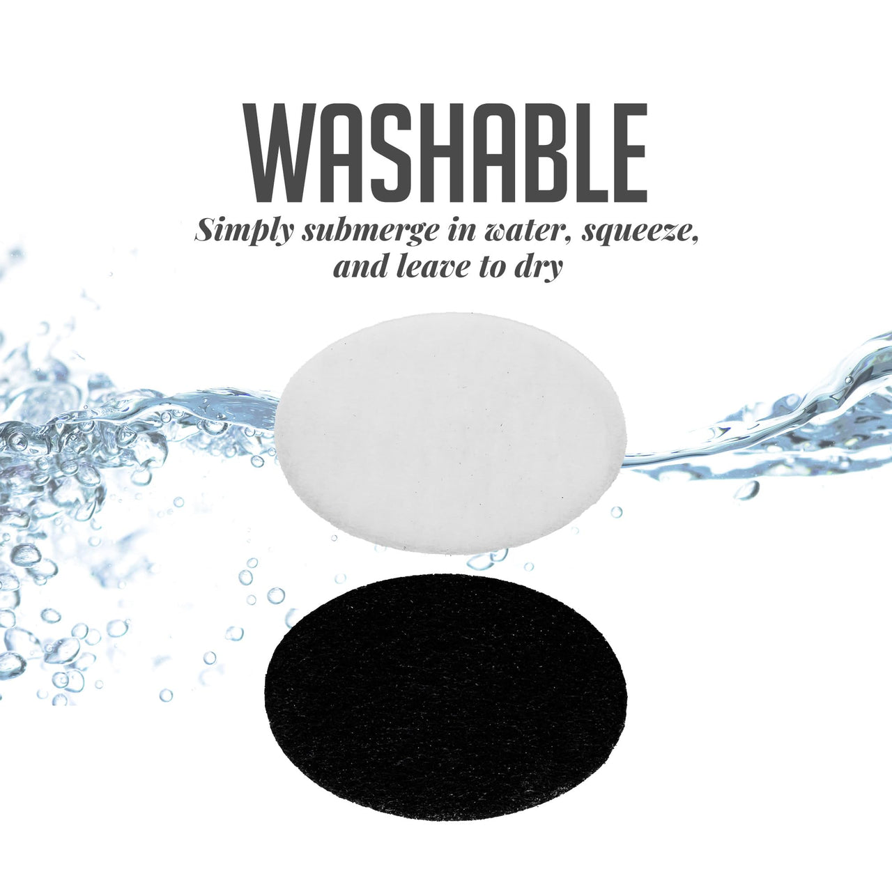 OVENTE 1.5 Liter Electric Deep Fryer FDM1501BR Charcoal and Oil Vapor Replacement Filter Set Pack of 3, White and Black ACPFDM1503, 1.5L