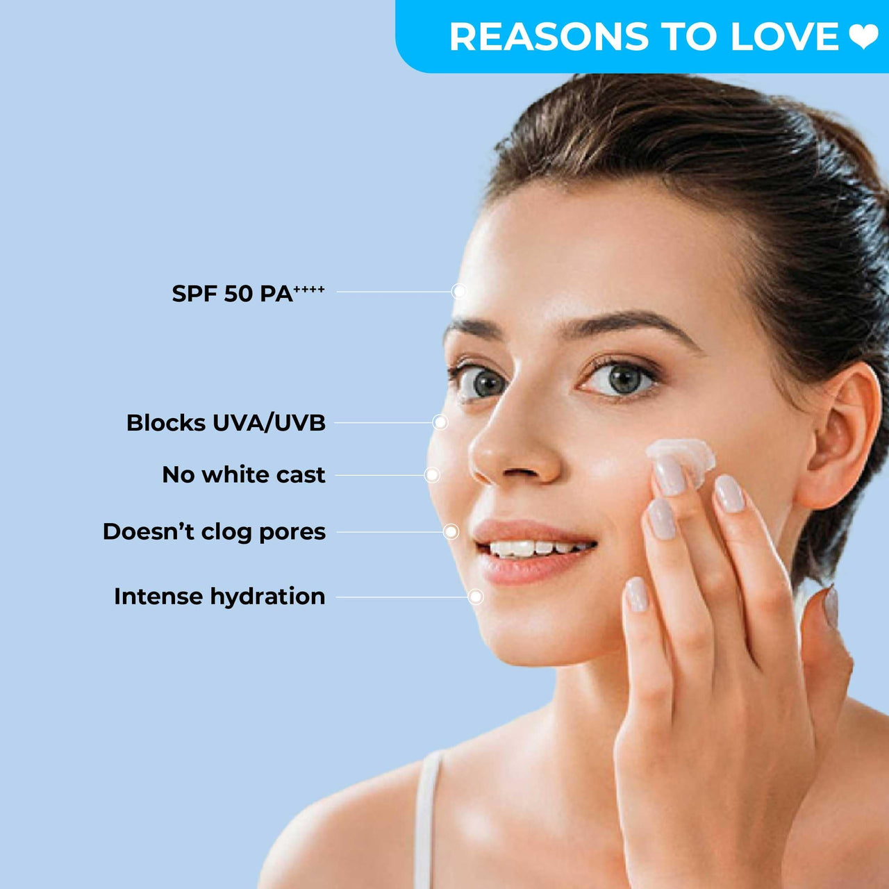 SOKU Daily Hydration & Sun Protection Combo | SPF 50 Sunscreen & Oil-Free Moisturizer | UVA/UVB & Blue Light Protection | With Hyaluronic Acid, Niacinamide & Guava Extract | For All Skin Types