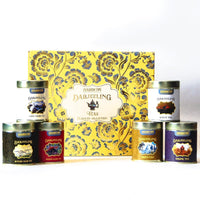 Golden Tips Flavoury Collection Darjeeling Tea Gift Box, Premium Assortment of First Flush, Second Flush, Autumn Flush, Green, White & Oolong Teas in Elegant Tin, Ideal for Gifting & Special Occasions