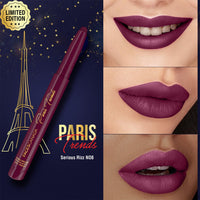 FACES CANADA Ultime Pro HD Intense Matte Lips + Primer - Serious Rizz N08, 1.4g, Limited Edition | 9HR Long Stay | Primer Infused For Flawless HD Matte Finish | Intense Color | Lightweight