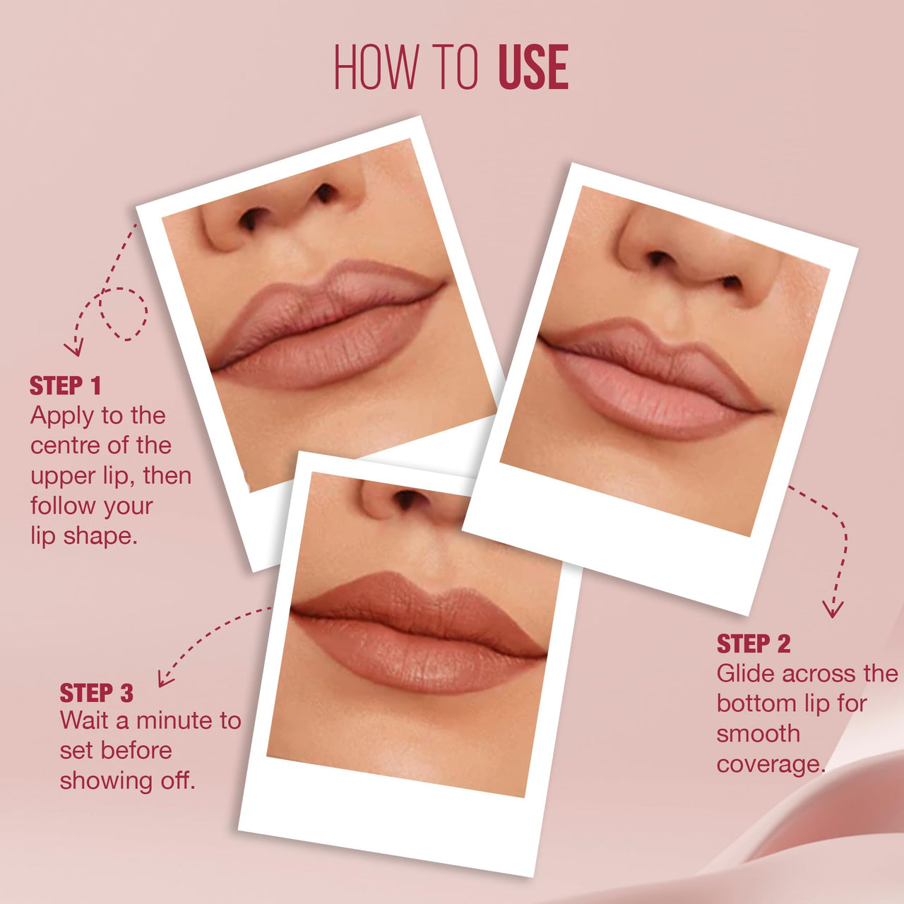Hilary Rhoda Matte About You Lipstick | Long Lasting & Highly Pigmented Lipstick | Glides Smoothly | Matte Finish | One Stroke Application | Cruelty-Free & Vegan - 3g (Latte Love - Shade 01)