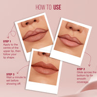 Hilary Rhoda Matte About You Lipstick | Long Lasting & Highly Pigmented Lipstick | Glides Smoothly | Matte Finish | One Stroke Application | Cruelty-Free & Vegan - 3g (Latte Love - Shade 01)