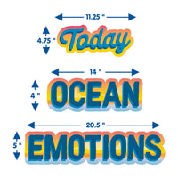 Eureka Seas The Day Ocean of Emotions Mini Bulletin Board Set and Classroom Decorations for Teachers, 31 Pieces