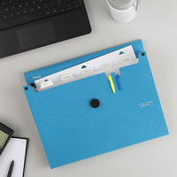 Five Star 6 Pocket Expanding File Organizer, Plastic Expandable File Folders with Pockets and Tab Inserts, Holds 11