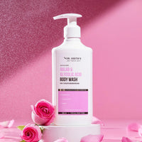 Dr. Sheth's Gulab & Glycolic Acid Exfoliating Body Wash | For Smoother, Even-Toned Skin | With Glycolic Acid & Gulab Extract | For Unisex | 250 Ml