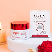 Oshea Herbals PhytoNight Face Cream for All Skin Types | Improves Uneven Skin Tone with Maintained Hydration, Minimizes Fine Lines & Signs of Aging Enriched with Soyabean & Bearberry Extract 50 g