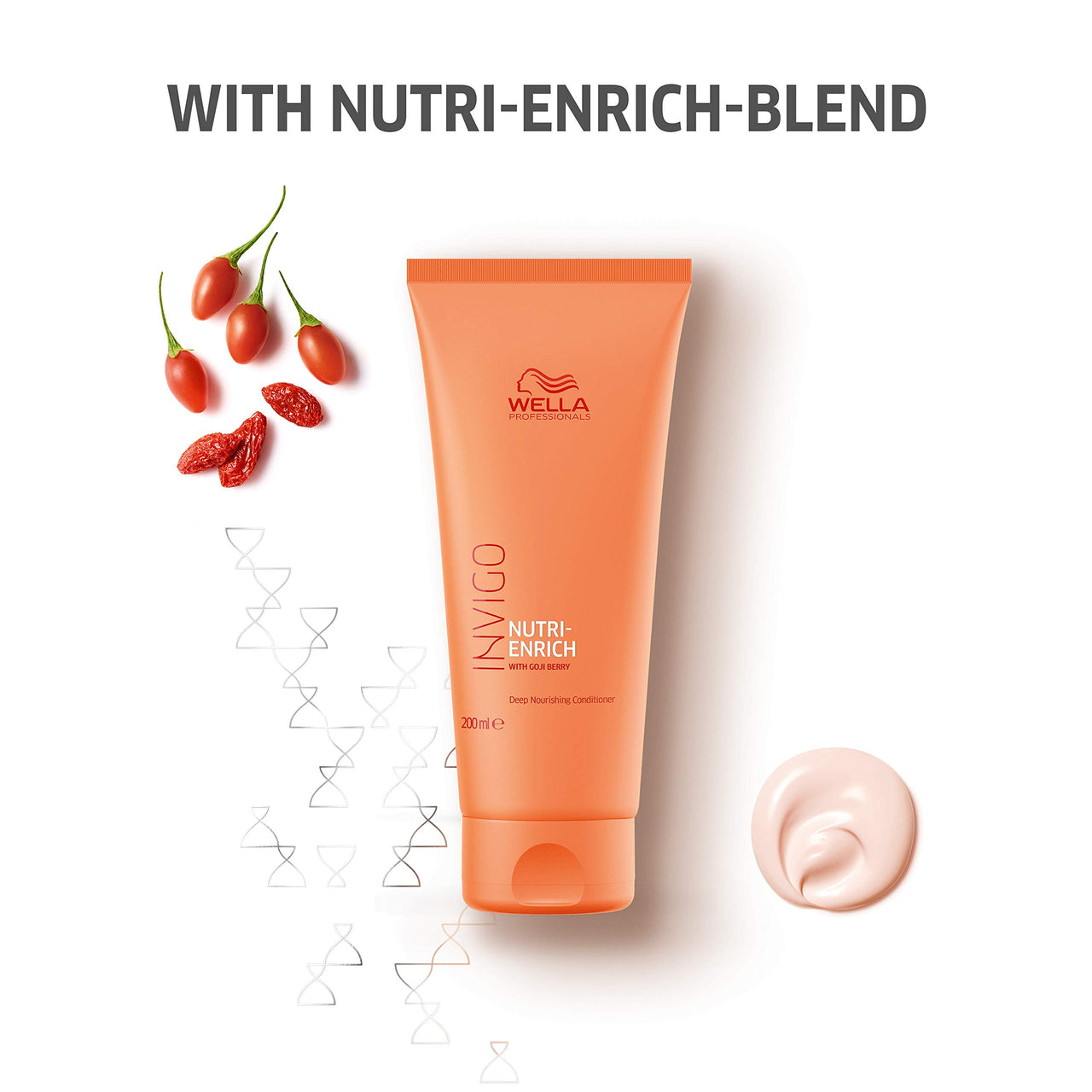 WELLA Professionals Invigo Nutri Enrich Deep Nourishing Shampoo 250Ml And Conditioner 200Ml Duo For Dry And Damaged Hair,2 Count