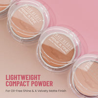 Swiss Beauty Prime & Fine Matte Pressed Powder For All Skin Types, Face Makeup, Shade- Natural Beige, 8g