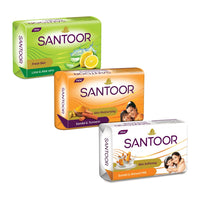 Santoor Fresh Skin Aloe Vera & Lime Bathing Soap with Nourishing & Anti-Aging Properties| For Smooth & Soft and Younger-Looking Skin| For All Skin Types| 125g, Pack of 4