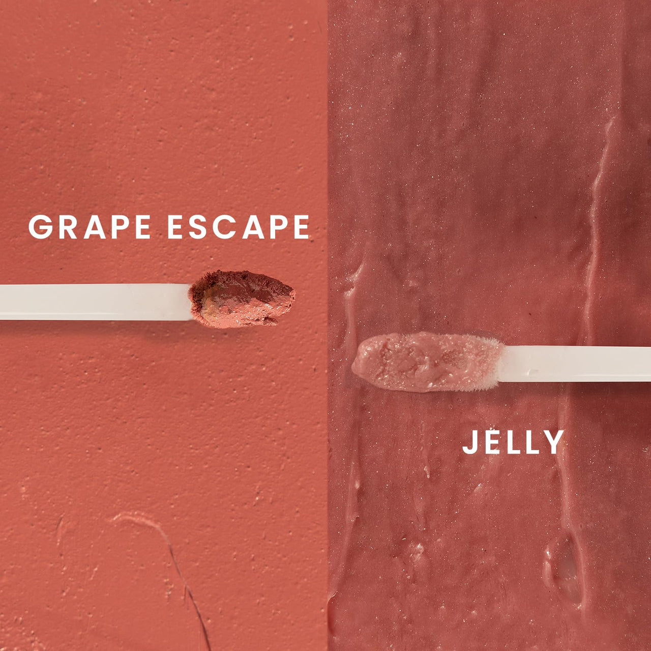 Koe Beauty Double Dip | Grape Escape & Jelly | Deep Muave Matte Lipstick (2ml) Plus Candy Gloss Finish Lip Topper (2ml) | Perfect Balance of Color & Shine