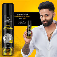 urbangabru Hair Removal Cream Spray For Men| Painless Body Hair Removal Spray For Chest, Back, Legs & Under Arms (200 ml (Pack of 1), Aloe Vera)