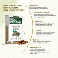 INDUS VALLEY BIO Organic Multani Mitti Powder (Bentonite clay) for Skin & Hair | Mulethi Powder for Face | Yashtimadhu | Liquorice | Glycyrrhiza Glabra (200g + 100g =300g)