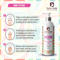 Passion Indulge Professional Anti-acne Face Cleanser Pinkmania PRO- 500 ml, Skin Purifying, Oil Control with AHA BHA