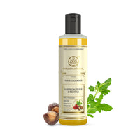 Khadi Natural Saffron, Tulsi & Reetha Hair Cleanser | Dandruff-Free, Thick Hair Care | Strengthens Roots, Adds Volume | No Sulphates | For all hair types | 210 ml