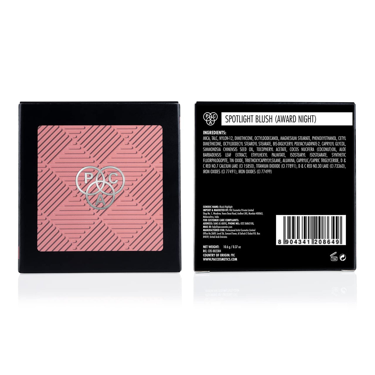 PAC Spotlight Blush | Natural Brightening Lip Color Lightweight Long Lasting Ultra-Matte HD Finish Blusher for Face Makeup | Highly Pigmented & Blendable for All Skin Type - Award Night (10.6g)