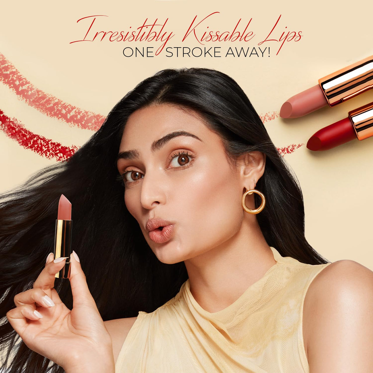 Just Herbs Ultra Matte Bullet Lipstick 4 g & Just Herbs Ultra Matte Bullet Lipstick 4 g & Just Herbs Ultra Matte Bullet Lipstick 4 g (Dreamy Rose)