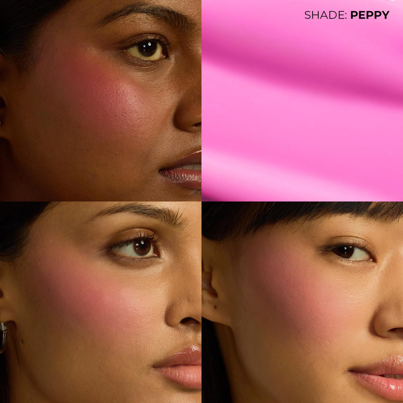 Fae Beauty Lush Blush | Featherlight, Easy Blend Formula with a Seamless, Serum-Like Finish | 8H Long Wear | Rich, Buildable Pigment | Formulated with a Bloom Blend of Hibiscus, Magnolia and Chamomile Extracts - Peppy