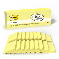 Post-it Notes, 3x3 in, 18 Pads, Canary Yellow, Clean Removal, Recyclable