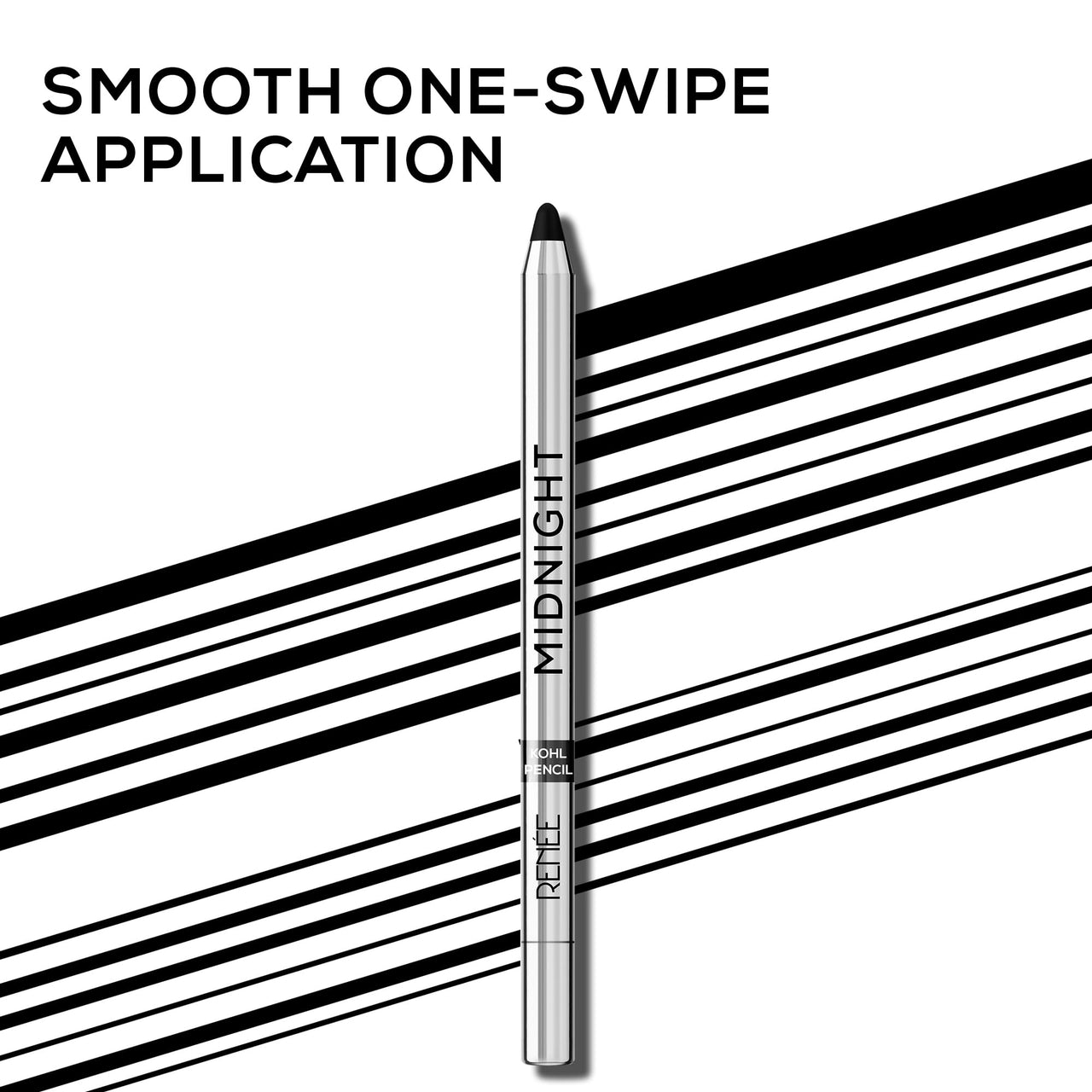 RENEE Midnight Kohl Pencil - Smudgeproof And Waterproof Matte Kajal - 24 Hrs Long Stay - Darkest Black - One Swipe Application -Rich Color Payoff -Vitamin E,Olive Oil And Castor Oil-1.5 Gm(Pack Of 3)