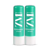 ZM Zayn & Myza Peppermint Lip Balm For Smile-ready Lips | with SPF Protection | Goodness of Almond Oil & Vitamin E | Moisturizes & Repairs Dry Lips, (4.5gm x 2) (Pack of 2)