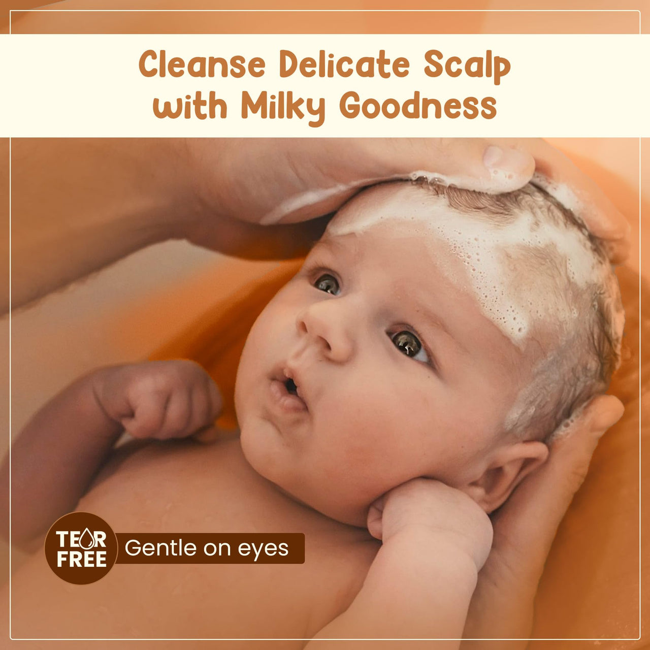 Mother Sparsh Milky Soft Baby Shampoo - 400ml | For Daily Moisturizing | Tear Free Formula With Milk Protein, Vitamin E & Coconut Oil