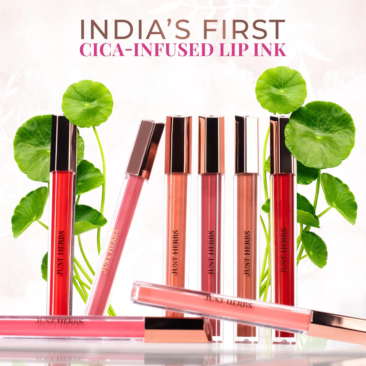 Just Herbs Lip Ink Lipstick Cica Infused Transfer Proof Long Lasting Plant Powered Lipstick for Women 2 ml (Mulled Wine)