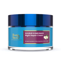 Blue Nectar Kumkumadi Night Cream for Women for Glowing Skin Plant Based Brightening Night Cream for Oily Dry Combination Skin (16 Herbs, 50g)