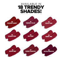 Hilary Rhoda Power Stay NonTransfer Lipstick | Matte Finish | Infused with Vitamin E & Shea Butter | Lightweight & Highly Pigmented | Glides Easily & Smudge-Proof |3.2g (Royal Pink - Shade 06)