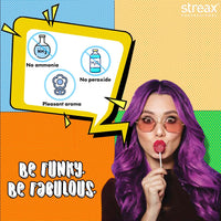 Streax Professional Hold & Play Funky Colour, Flirty Red | Vibrant Semi-Permanent Hair Colour | Ammonia Free, Peroxide Free, 100g