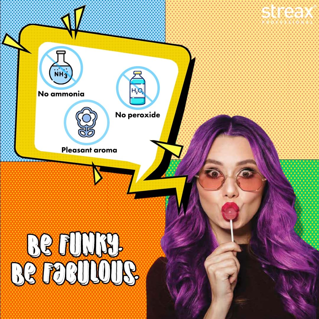 Streax Professional Streax Mystic Blue Highlights (Blue), 100 Grams