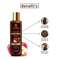 Khadi Organique Apple Cider Vinegar & Red Onion Shampoo Combo | Gentle & Natural Detox Formula that Helps Remove Dandruff & Buildup | Natural Shampoo with No Sulphate & No Paraben | Best Suitable for Women & Men - Pack of 2 - 2x200ml