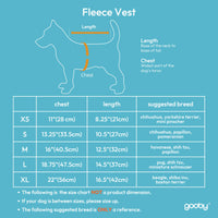 Gooby Fleece Vest Dog Sweater - Navy, X-Large - Warm Pullover Fleece Dog Jacket with O-Ring Leash - Winter Small Dog Sweater Coat - Cold Weather Dog Clothes for Small Dogs Boy or Girl X-Large (Around 23-lb)
