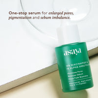 Asaya 10% Niacinamide Face Serum | With Alpha Arbutin & Zinc PCA | Fades Acne Marks, Dark Spots & Blemishes | Controls Sebum & Minimizes Pores | Brightens Skin & Evens Tone | With Tripeptide & Vitamin E for Barrier Repair | Lightweight & Non-Comedogenic |