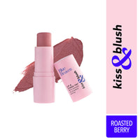 Blue Heaven Kiss & Blush, Matte Finish Lip, Cheek & Eyes Tint, Roasted Berry, 8.5gm